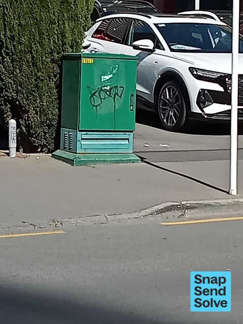 Graffiti somewhere else, a report photo