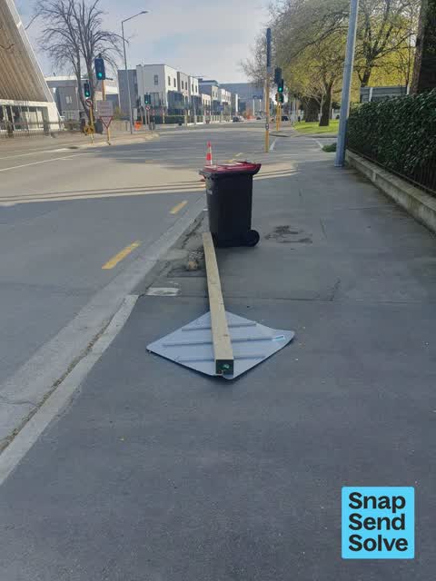 Damaged Street Sign — a report photo