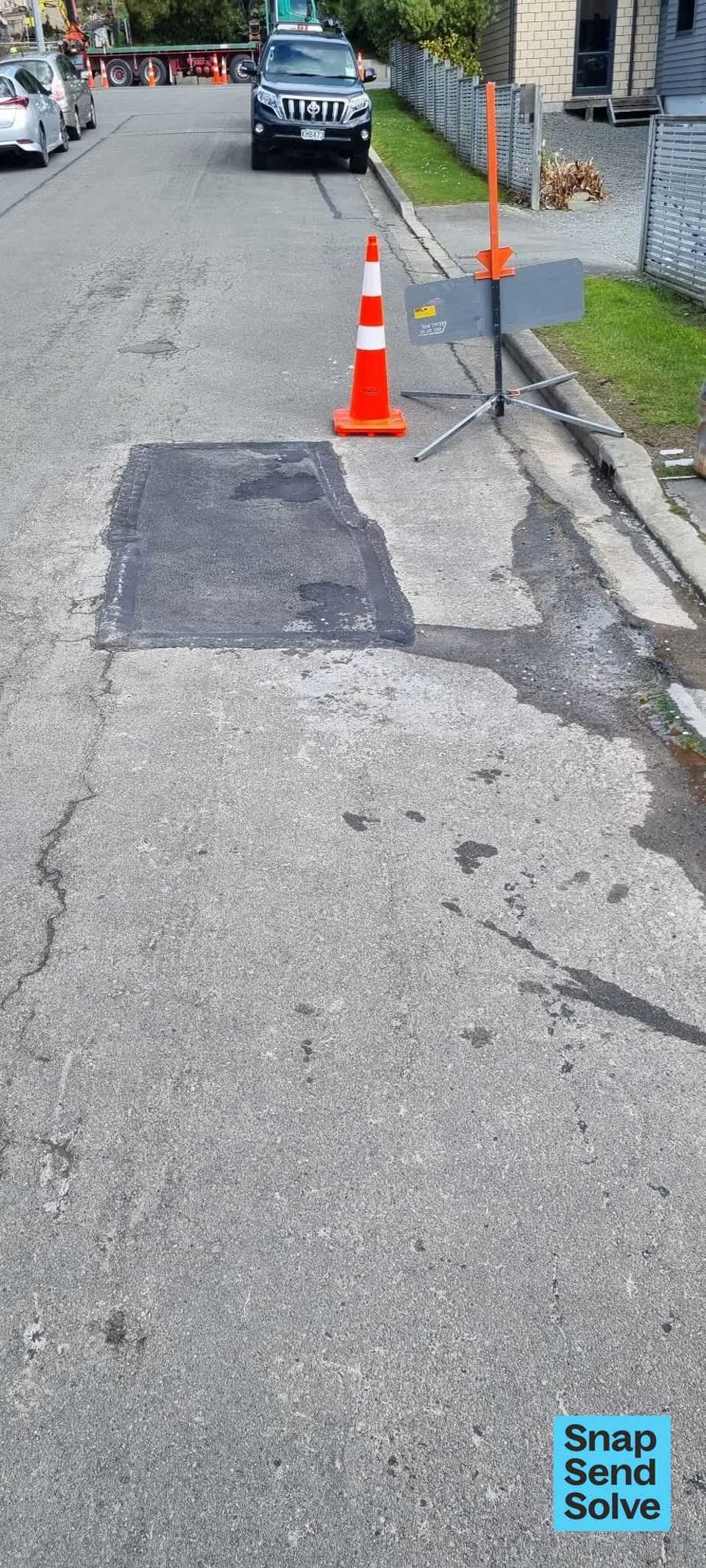 The photograph attached to this water leak report