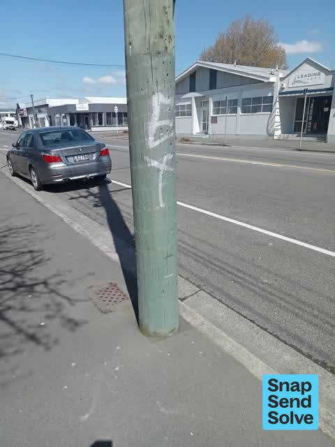 Graffiti somewhere else, a report photo