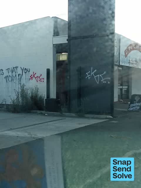 Graffiti somewhere else — a report photo