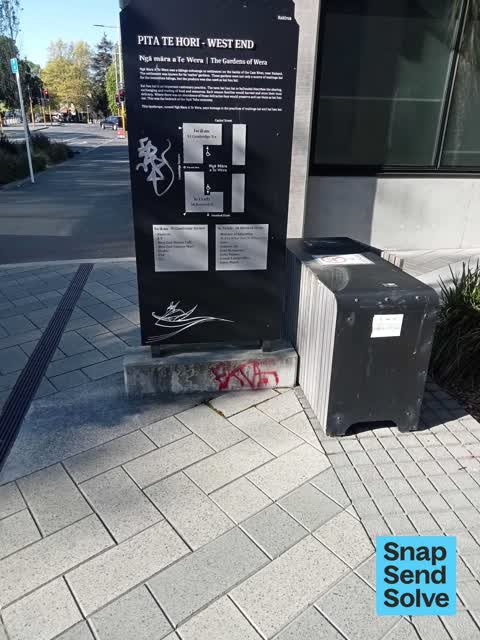 Graffiti somewhere else, a report photo