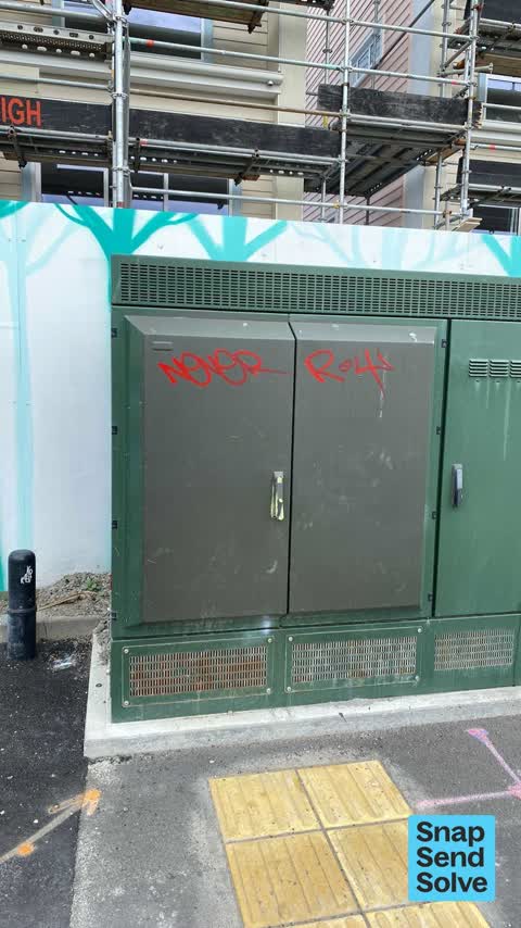 Graffiti on a fence, building or structure — a report photo