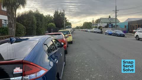 Hazard, vehicle, a report photo