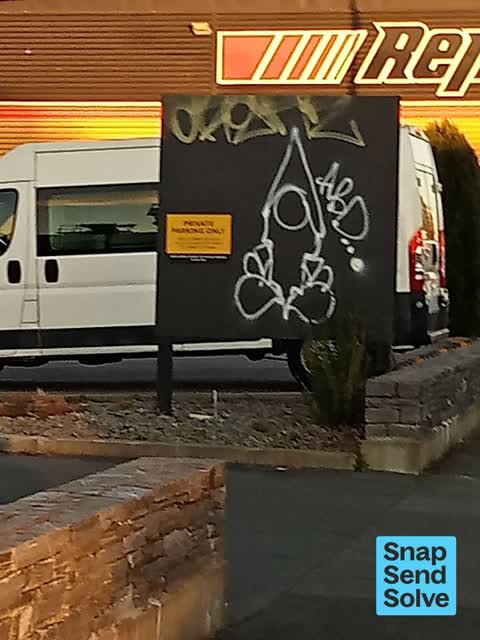 Graffiti somewhere else — a report photo