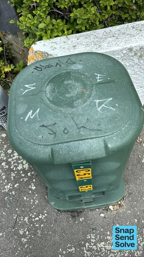Graffiti on a cabinet, pole or railway asset, a report photo