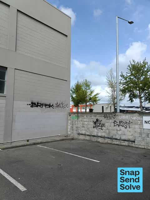 Graffiti on a fence, building or structure — a report photo