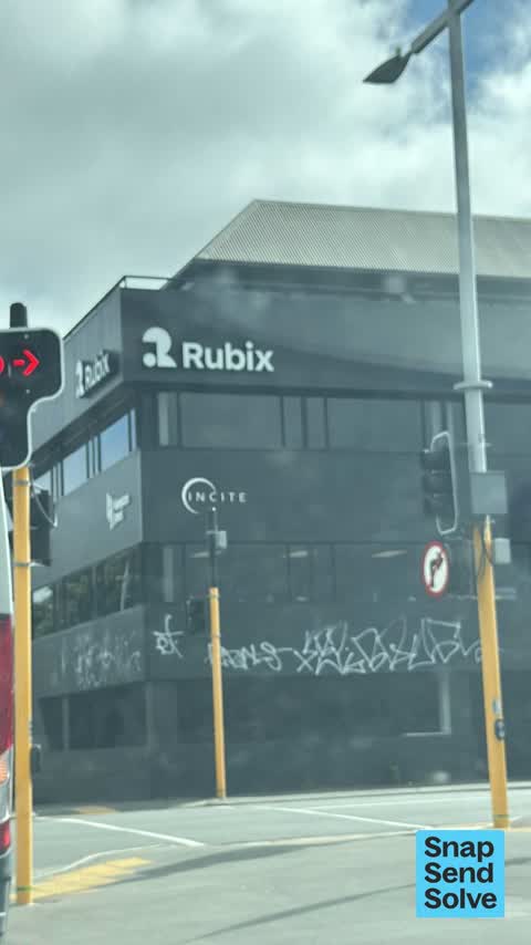 Graffiti on a fence, building or structure, a report photo