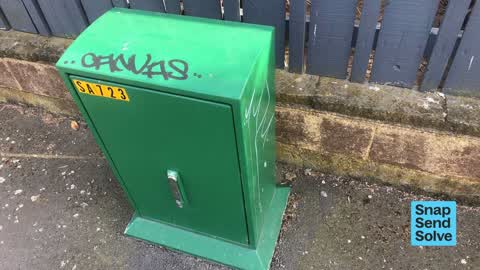Graffiti on a fence, building or structure — a report photo
