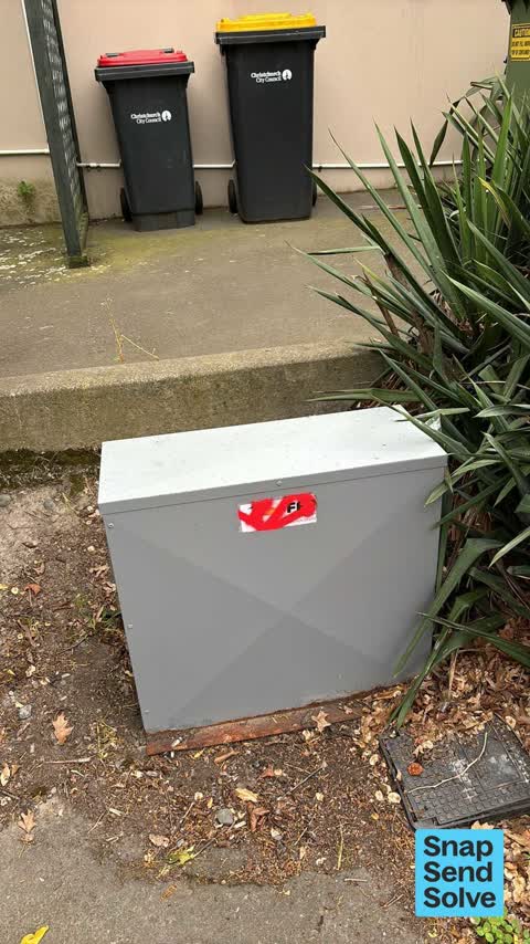 Graffiti on a cabinet, pole or railway asset — a report photo
