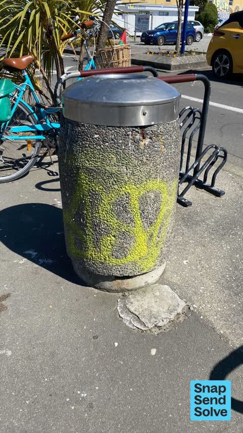 Graffiti on a fence, building or structure — a report photo