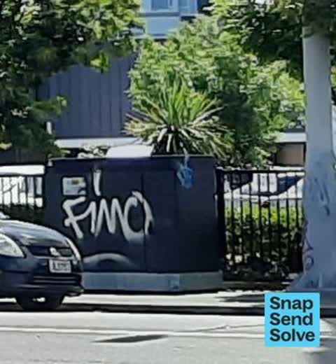 Graffiti somewhere else — a report photo