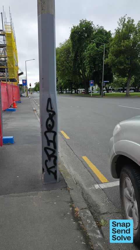 Graffiti on a fence, building or structure — a report photo