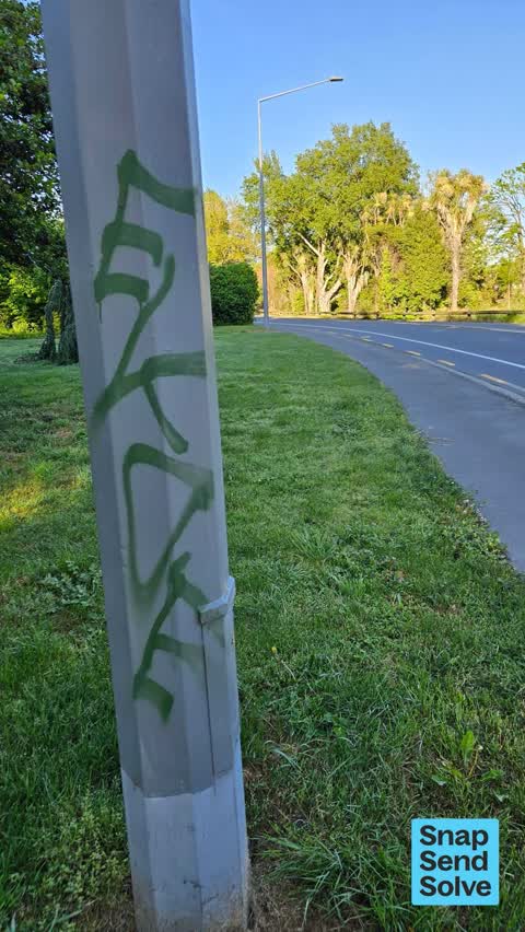 Graffiti on a fence, building or structure — a report photo