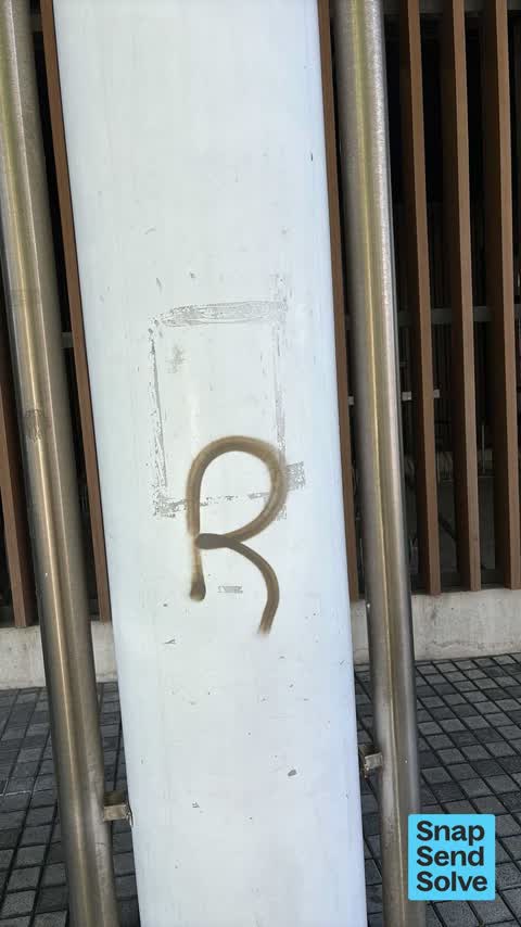 Graffiti on a fence, building or structure, a report photo