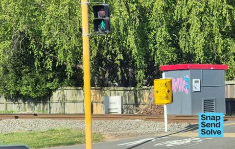 Graffiti somewhere else — a report photo
