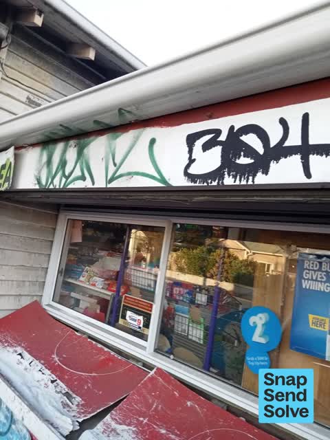 Graffiti somewhere else, a report photo