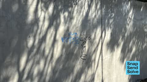 Graffiti on a fence, building or structure, a report photo