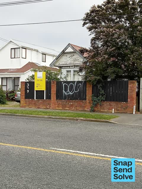 Graffiti somewhere else — a report photo