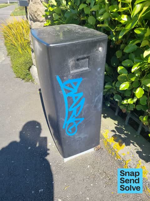 Graffiti on a fence, building or structure, a report photo