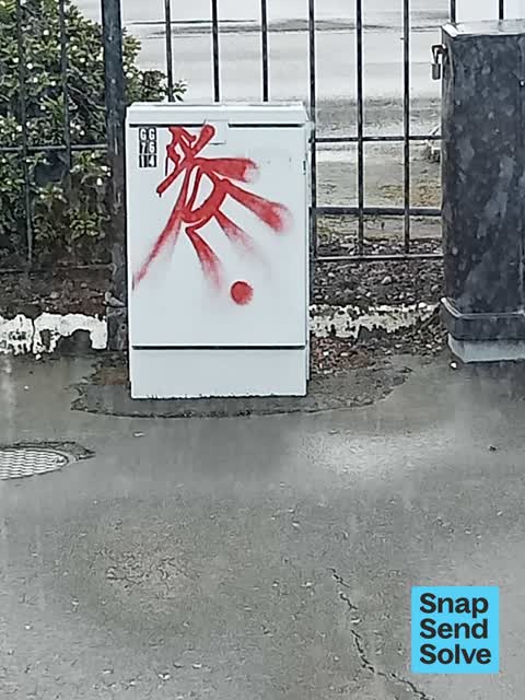 Graffiti somewhere else, a report photo