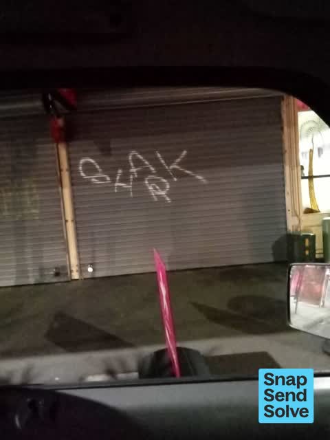 Graffiti somewhere else — a report photo