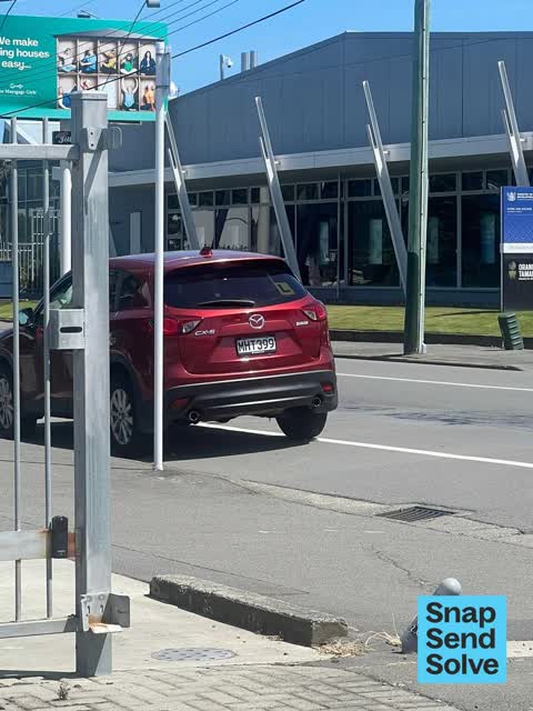 Hazard, vehicle, a report photo