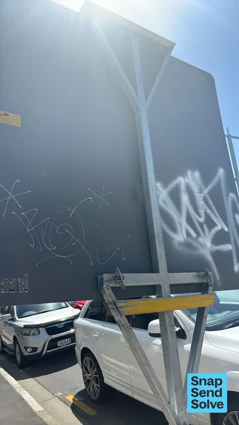 Graffiti on a sign, mural or public art — a report photo