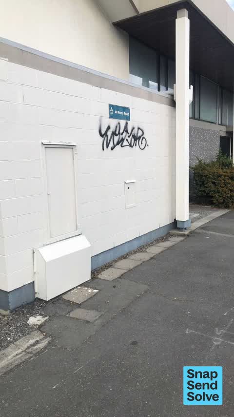 Graffiti on a fence, building or structure, a report photo