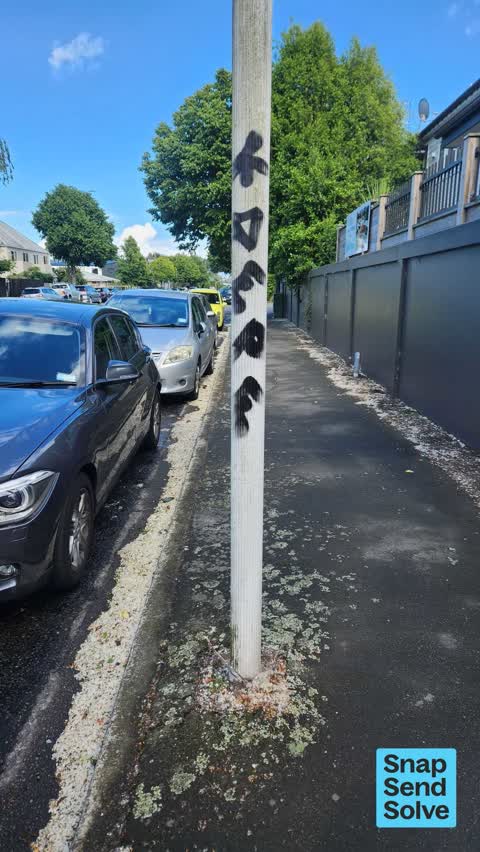 Graffiti somewhere else, a report photo