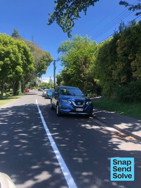 Hazard, vehicle, a report photo