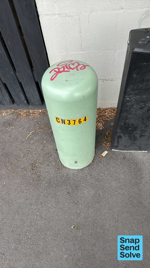 Graffiti on a cabinet, pole or railway asset, a report photo