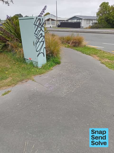 Graffiti somewhere else, a report photo
