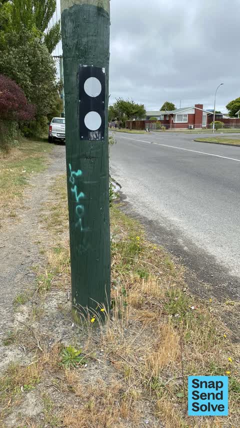 Graffiti on a cabinet, pole or railway asset, a report photo