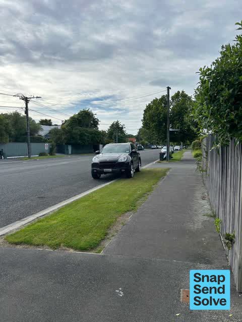Hazard, vehicle, a report photo
