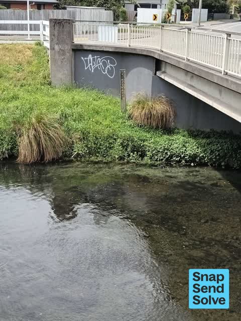 Graffiti on a fence, building or structure — a report photo