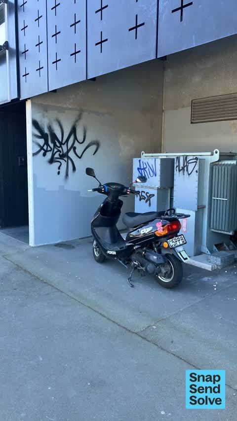Graffiti somewhere else — a report photo