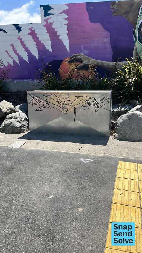 Graffiti on a fence, building or structure — a report photo