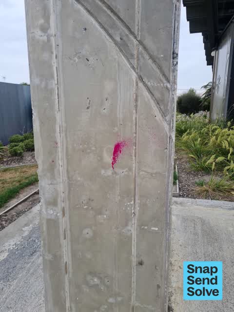 Graffiti on a fence, building or structure — a report photo