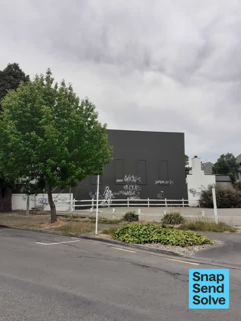 Graffiti on a fence, building or structure — a report photo
