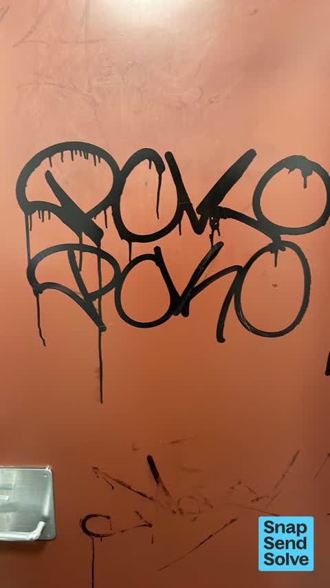 Graffiti on a playground or in a park — a report photo