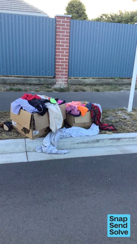 Dumped Rubbish, a report photo