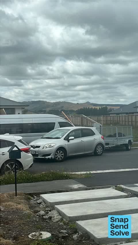 Hazard, vehicle, a report photo