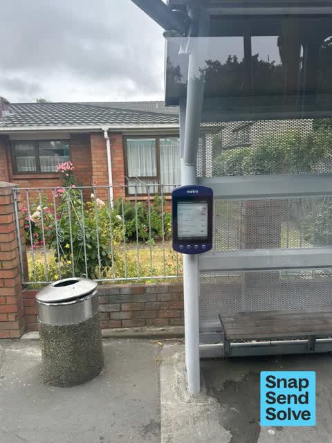 Bus Shelter Issue, a report photo
