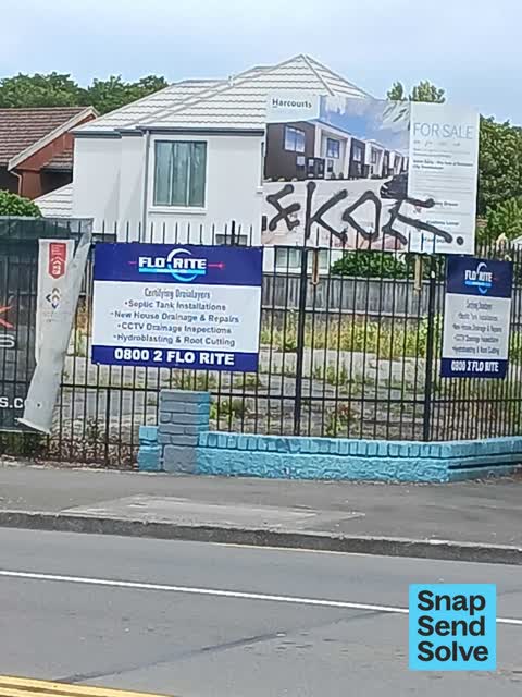 Graffiti somewhere else, a report photo