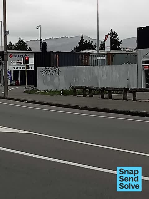 Graffiti somewhere else, a report photo