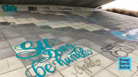 Graffiti on a fence, building or structure, a report photo