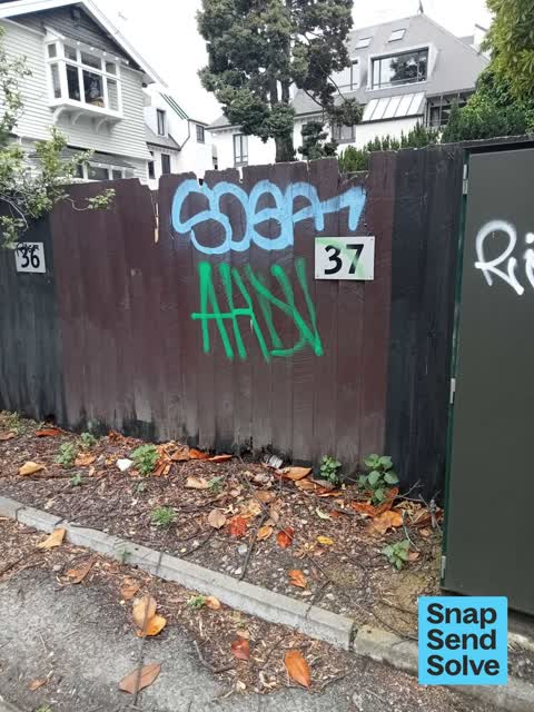 Graffiti somewhere else, a report photo