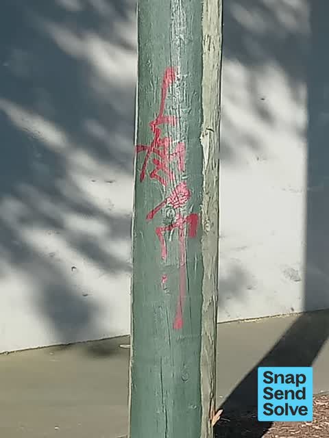 Graffiti somewhere else, a report photo
