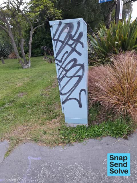 Graffiti on a fence, building or structure — a report photo